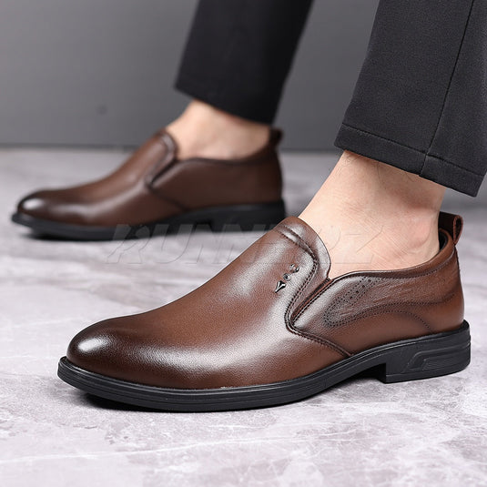 Viceroy LuxeFormals – Premium Slip-On Leather Shoes for Men | Comfort & Style T-7801