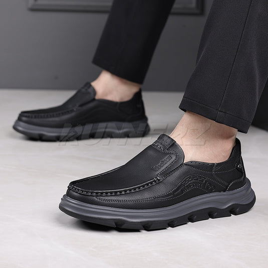 Buy Lightweight Genuine Leather Slip-On Shoes for Men in Pakistan | Medicated Comfort | Flat 20% OFF + Free Delivery Nationwide - SKU-7815