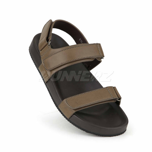 Runnerz Men’s Cushioned Sandals with Arch Support | Premium Leather Non-Slip Sandals Pakistan | SKU-819-1