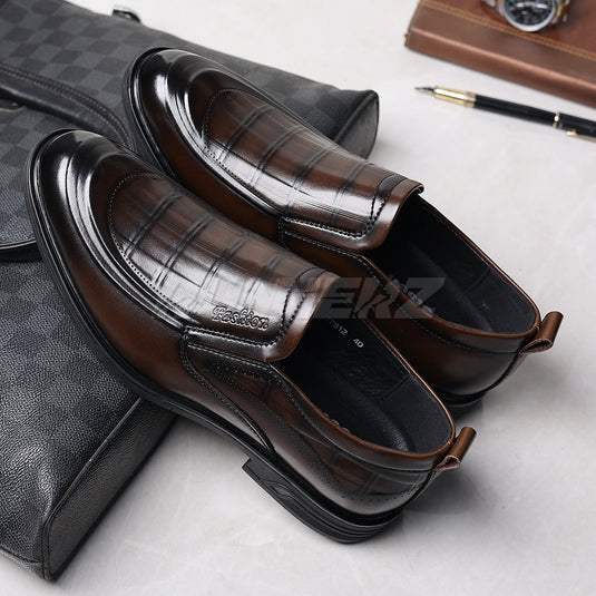 Ambassador Executive Men’s Dress Shoes in Pakistan | Premium Formal Slip-On Office & Wedding Shoes | SKU-7812