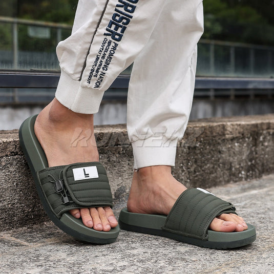 Lite Adjustable Slides for Men in Pakistan - Premium Medicated Comfort | SKU-250902